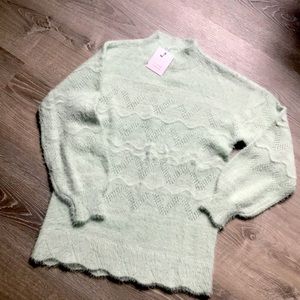 NWT Lauren Conrad GORGEOUS Sage Sweater